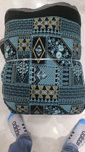 Velvet Embroidery Sherwani Fabric