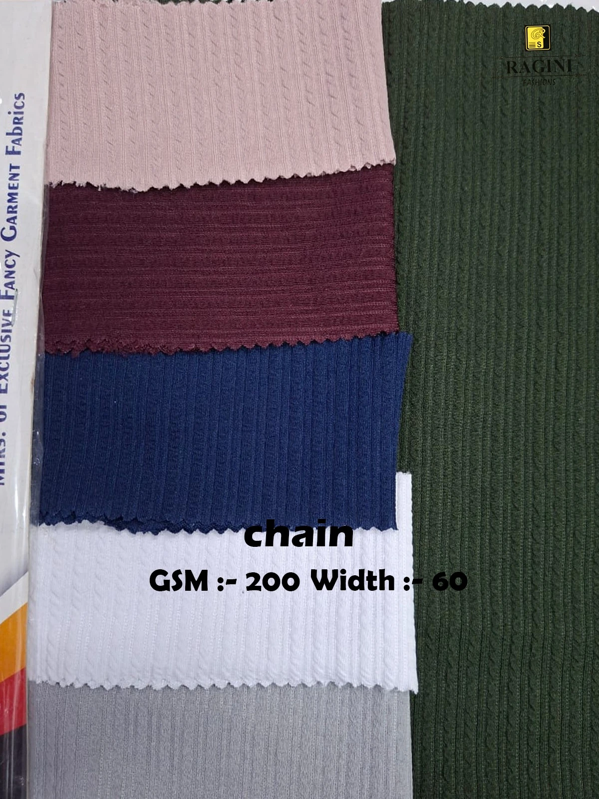 CHAIN RIB KNIT FABRI